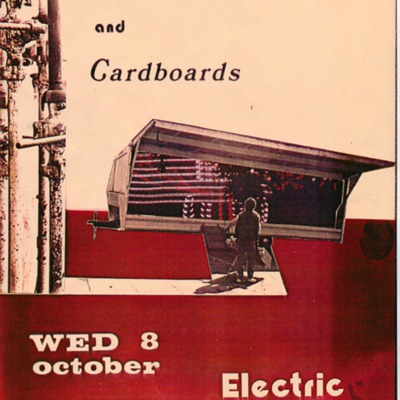 Poster for A Special Guest and the Cardboards Performing at the Electric Banana