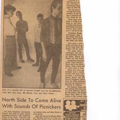 Newspaper Clipping with Photo of the Cardboards