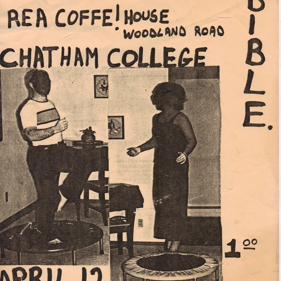 Poster for Carsickness and The Bible Performing at Rea Coffe! House