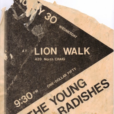 Poster for The Young Radishes at Lion Walk