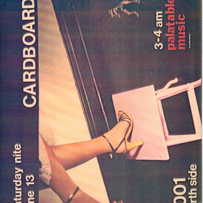 Poster for the Cardboards Performing at 2001