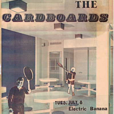 Poster for Freud, Football, and The Cardboards Performing at the Electric Banana and Le Cyrk