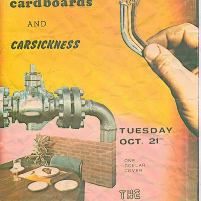 Poster for the Cardboards and Carsickness Performing at the Electric Banana